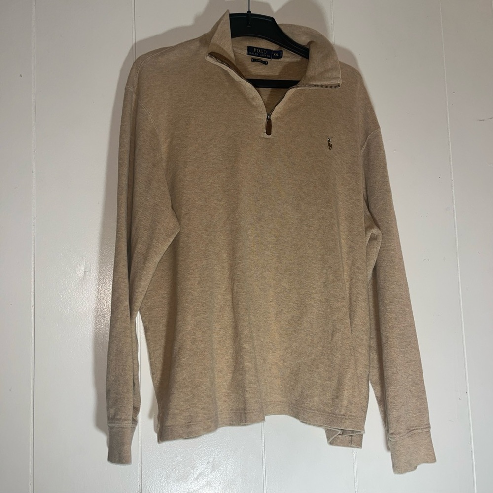 Men’s Polo Ralph Lauren 1/4 Zip Sweater Size XXL